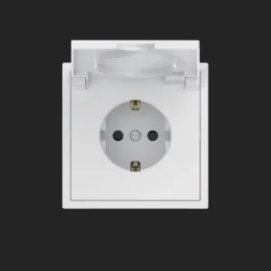Single Schuko Socket (with ground and protective cover IP41)